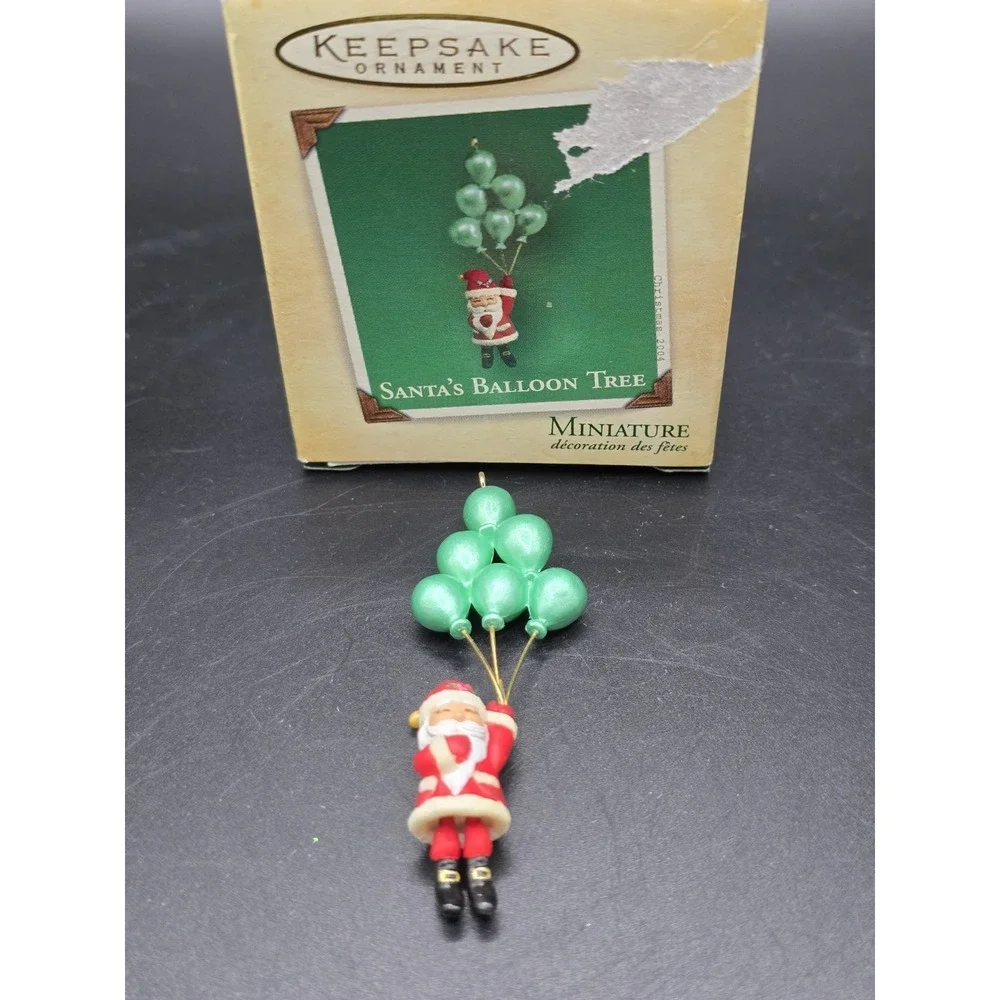 90 Little Bear 04 Santa Balloon Tree & 96 Santa Little Big Top Hallmark Ornament